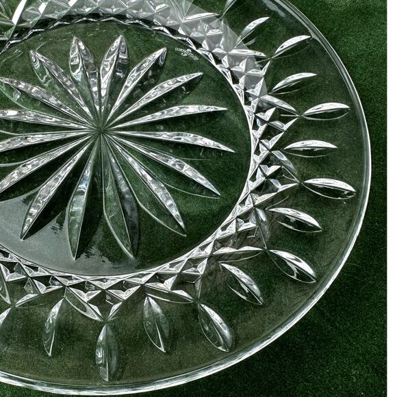 Waterford Crystal Rare Lismore 8-inch Accent Plates Excellent-Set of 2 - Picture 5 of 9